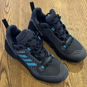 Adidas Terrex Black and Blue Trail Shoes